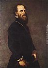 Jacopo Robusti Tintoretto Famous Paintings - Man with a Golden Lace